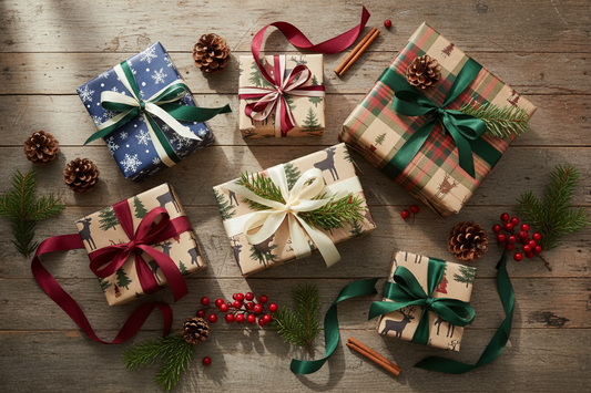 Christmas gifts wrapped and ready for the festive season 