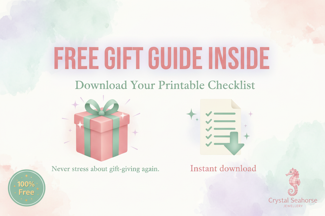 Free printable jewellery gift guide checklist for choosing the perfect present