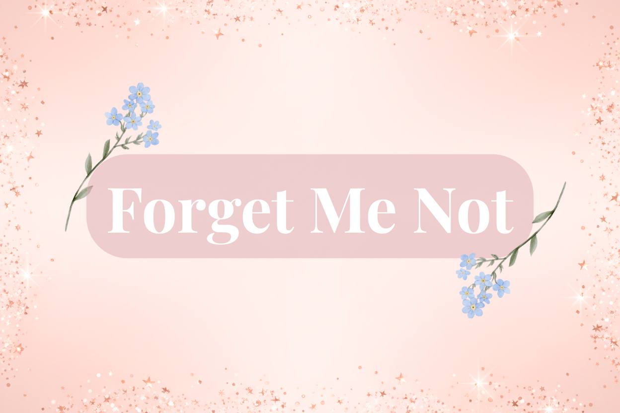 Forget me not real flower jewellery by Crystal seahorse jewellery