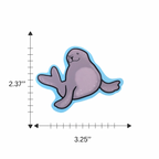 Kawaii Seal Sticker | Matte Vinyl | Laptop Sticker | Cute Ocean Sticker