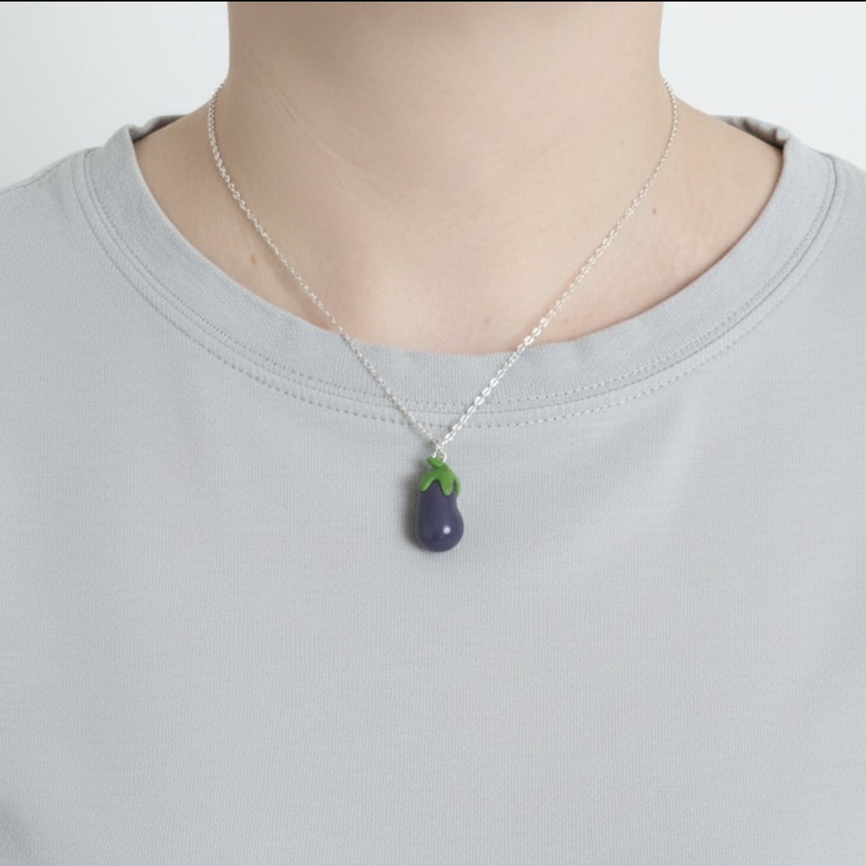 Aubergine Necklace | Polymer Clay Jewellery