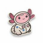 Kawaii Axolotl Astronaut Sticker