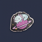 Kawaii Space Axolotl Sticker