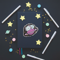 Kawaii Space Axolotl Sticker