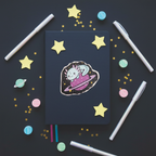 Kawaii Space Axolotl Sticker
