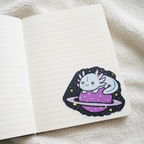 Kawaii Space Axolotl Sticker