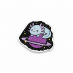 Kawaii Space Axolotl Sticker