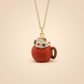 Pumpkin Latte Mug Necklace