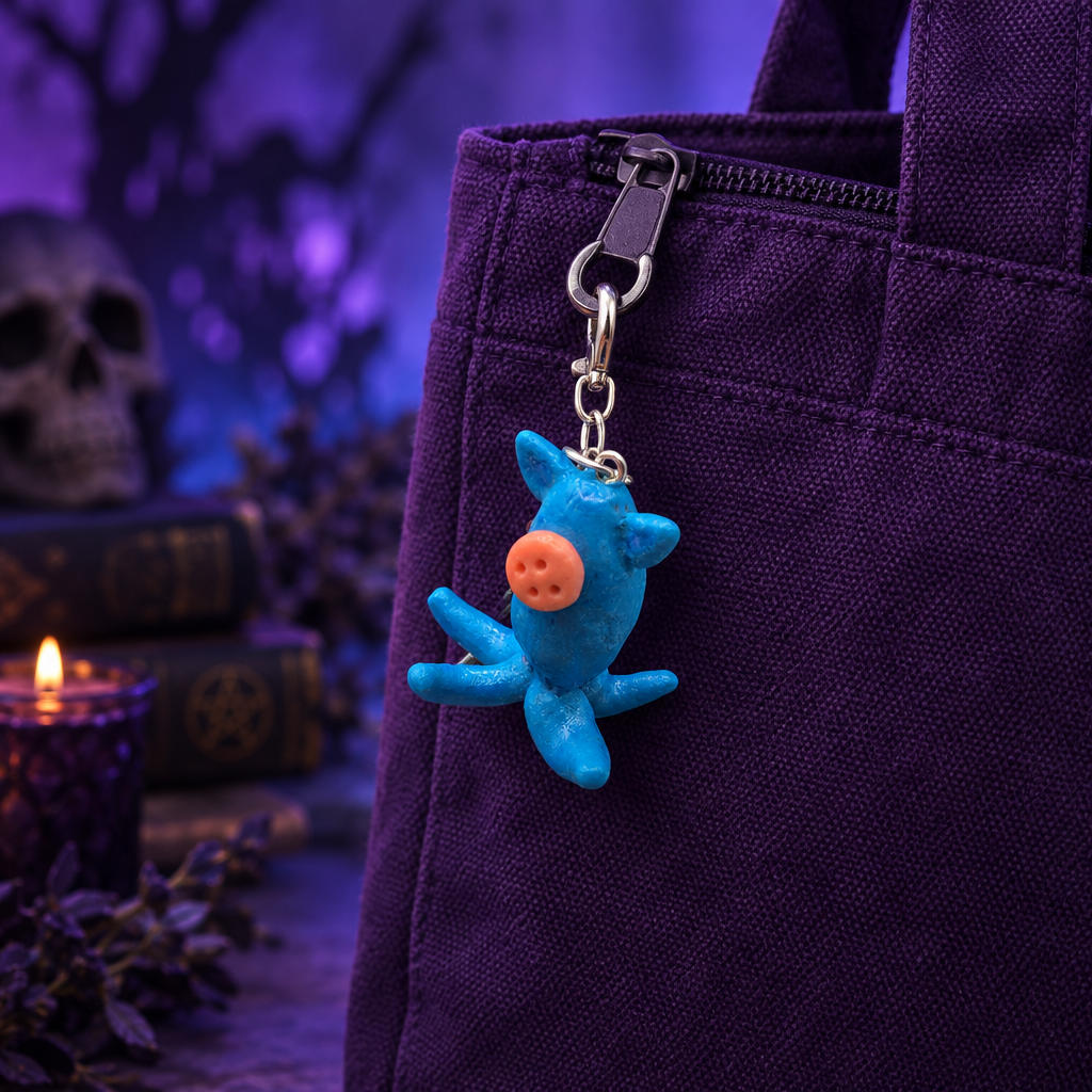 Button Eye Squid Keyring