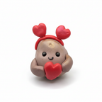 Valentine's Potato Figurine, Funny Kawaii Gift, Handmade Polymer Clay Desk Buddy, Novelty Valentine's Gift