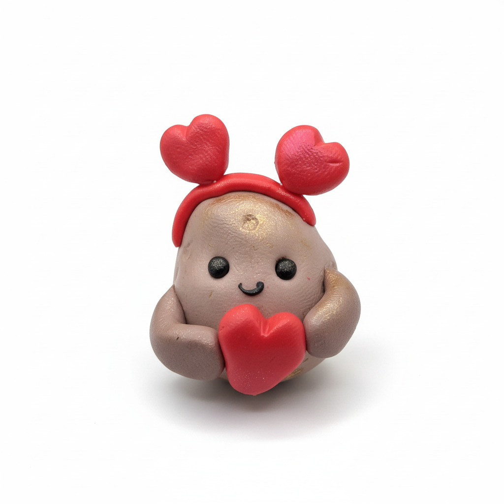Valentine's Potato Figurine