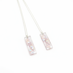 Mother Daughter Necklace Set, Matching Resin Flower Pendants, Sentimental Gift For Mum