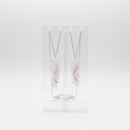 Mother Daughter Necklace Set, Matching Resin Flower Pendants, Sentimental Gift For Mum