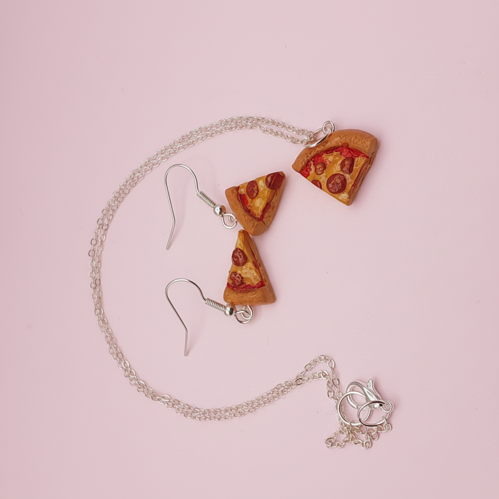 Pizza Slice Jewellery Set