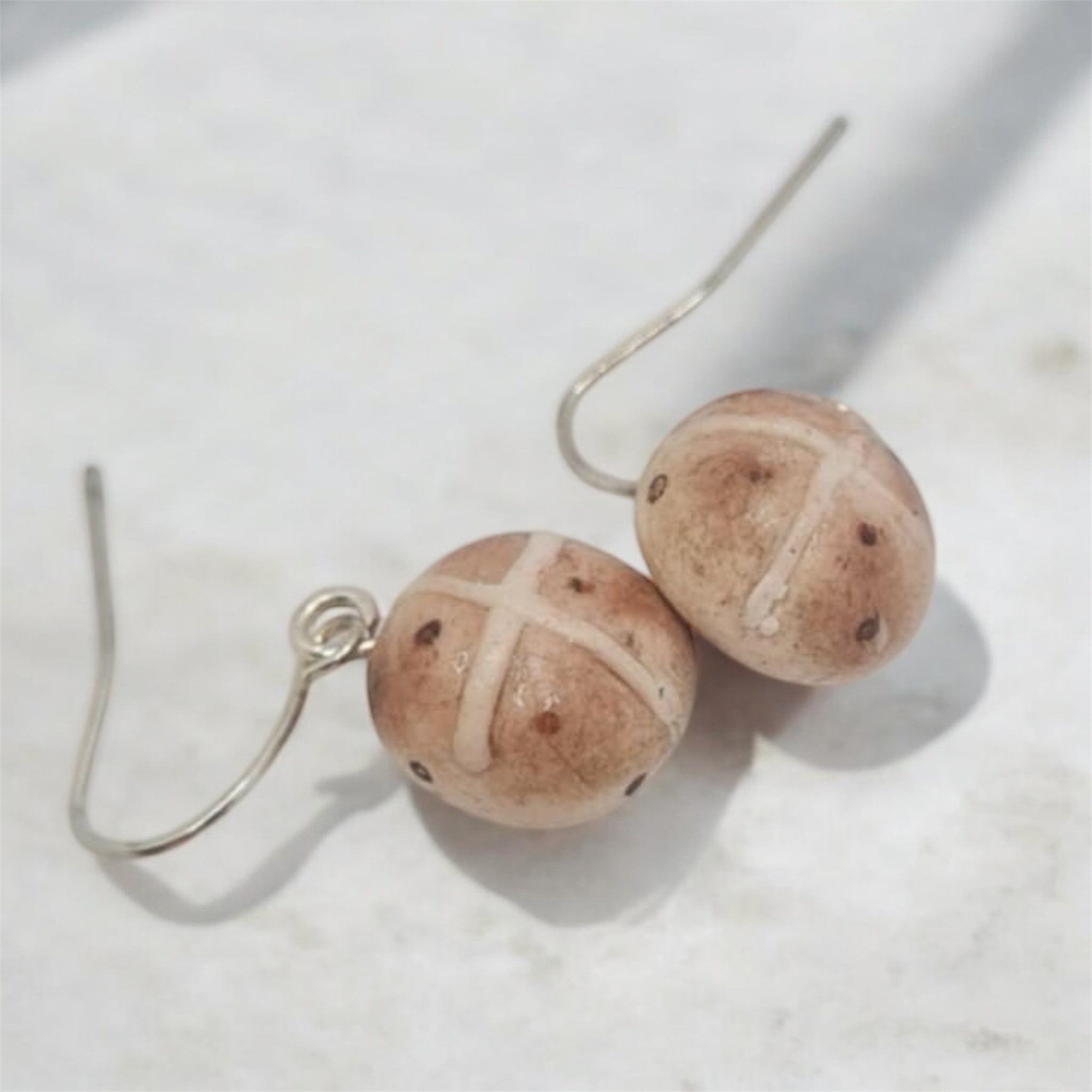 Hot Cross Bun Earrings