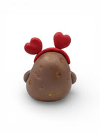 Valentine's Potato Figurine, Funny Kawaii Gift, Handmade Polymer Clay Desk Buddy, Novelty Valentine's Gift