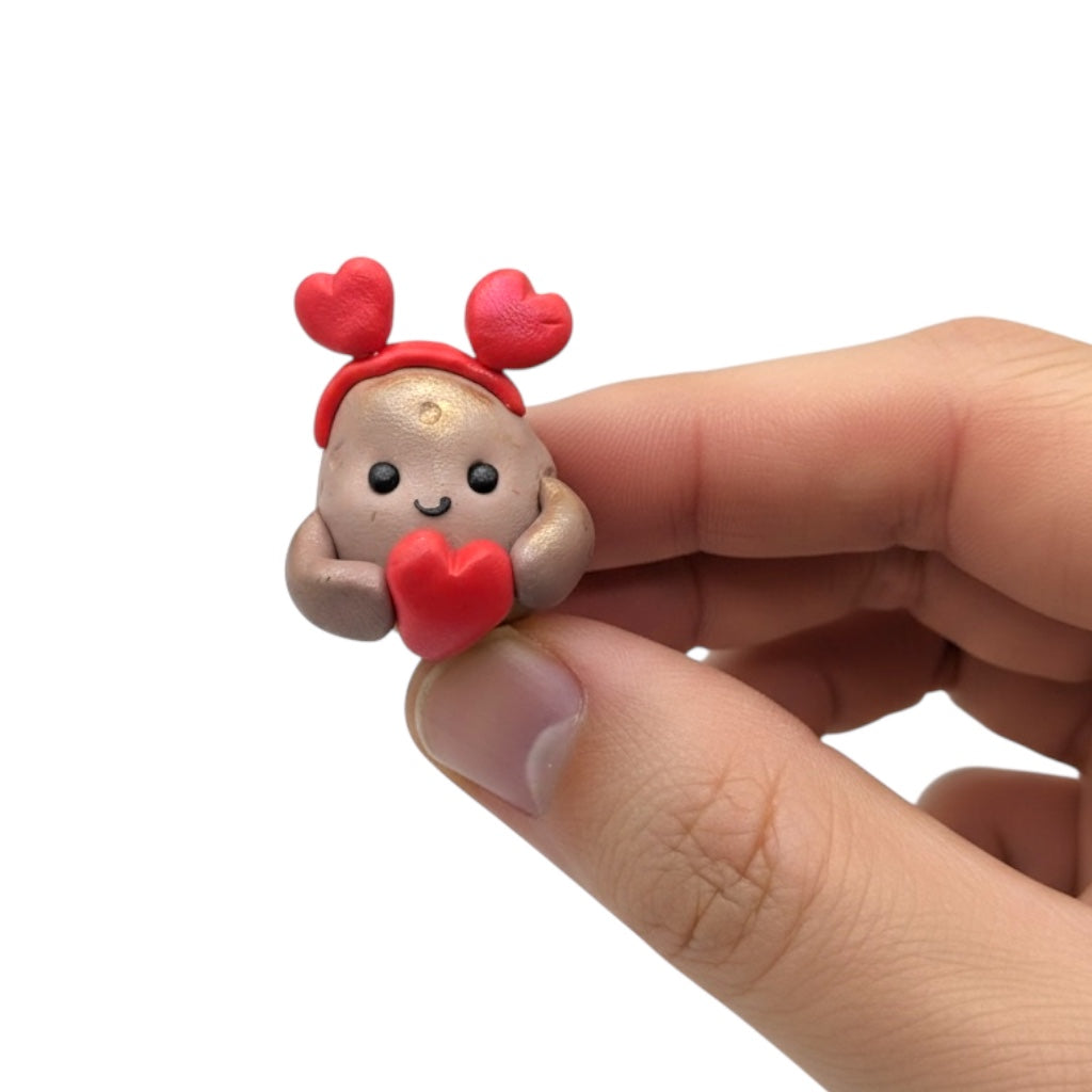 Valentines Potato Funny Food Gift Handmade Spud Figure