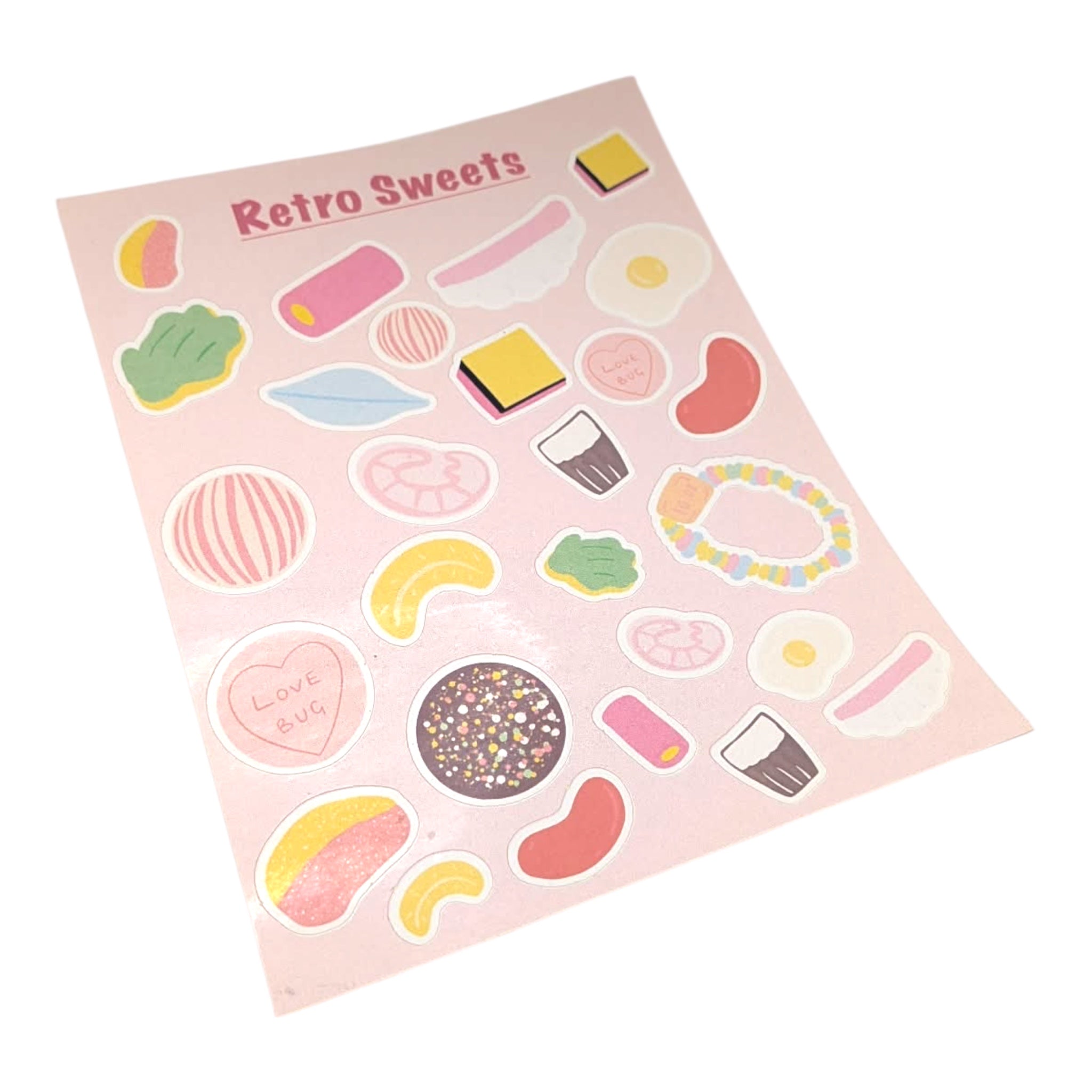 Retro Sweets Sticker Sheet