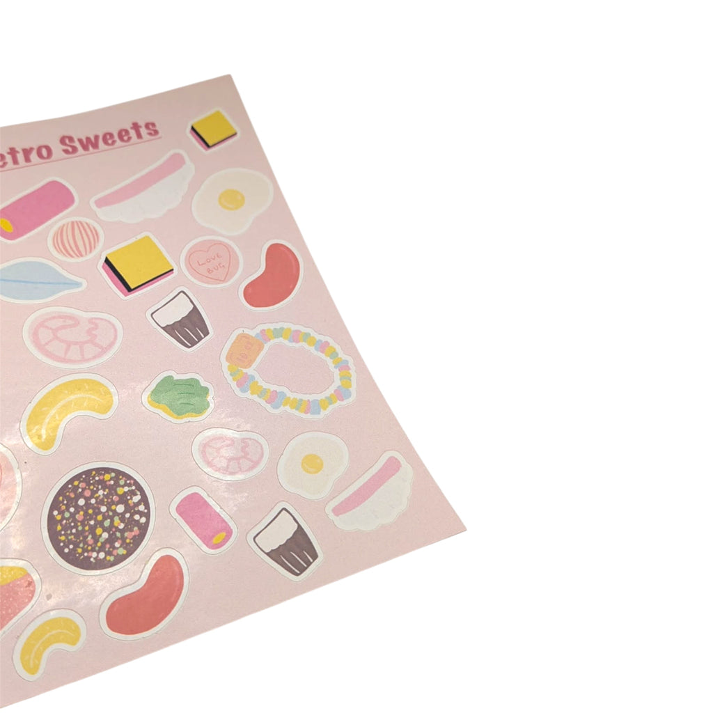 Retro Sweets Sticker Sheet