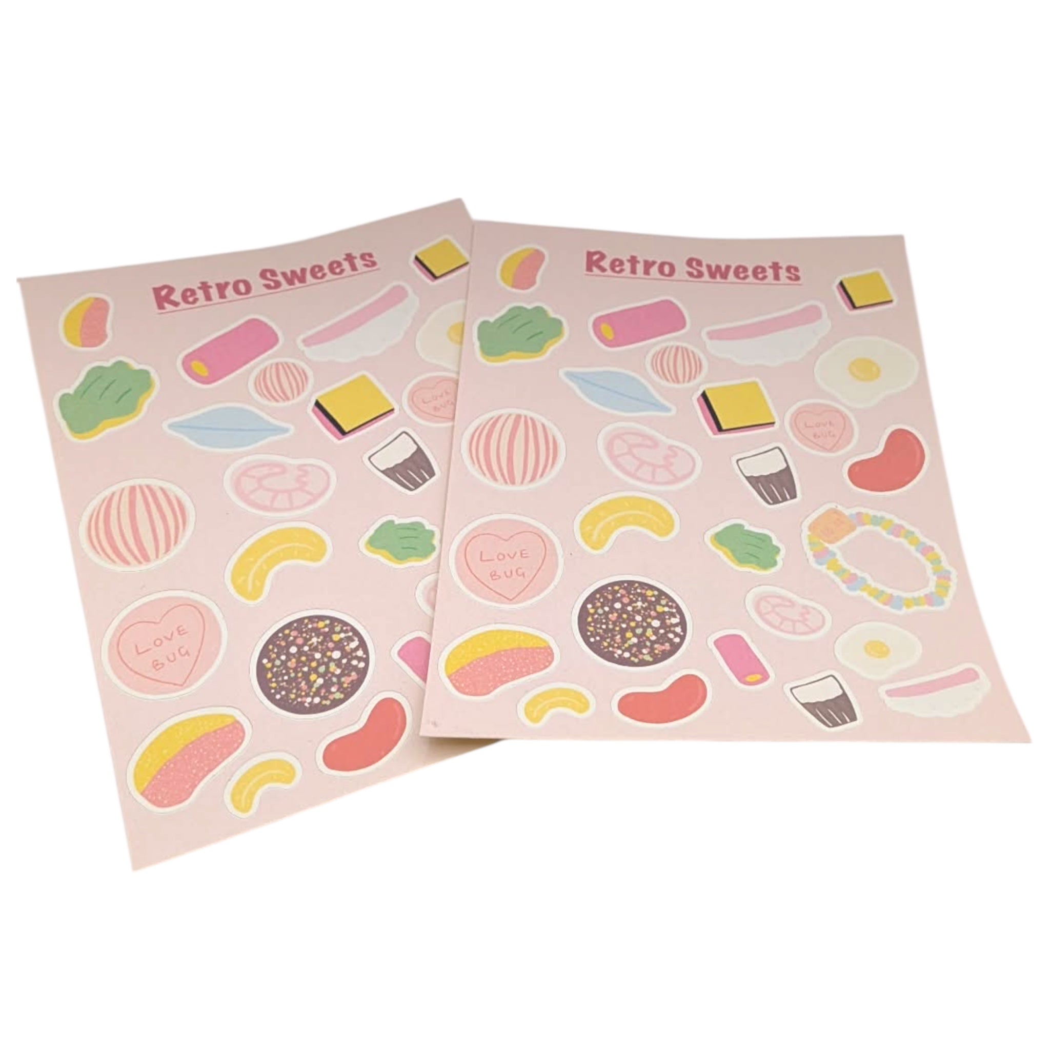 Retro Sweets Sticker Sheet