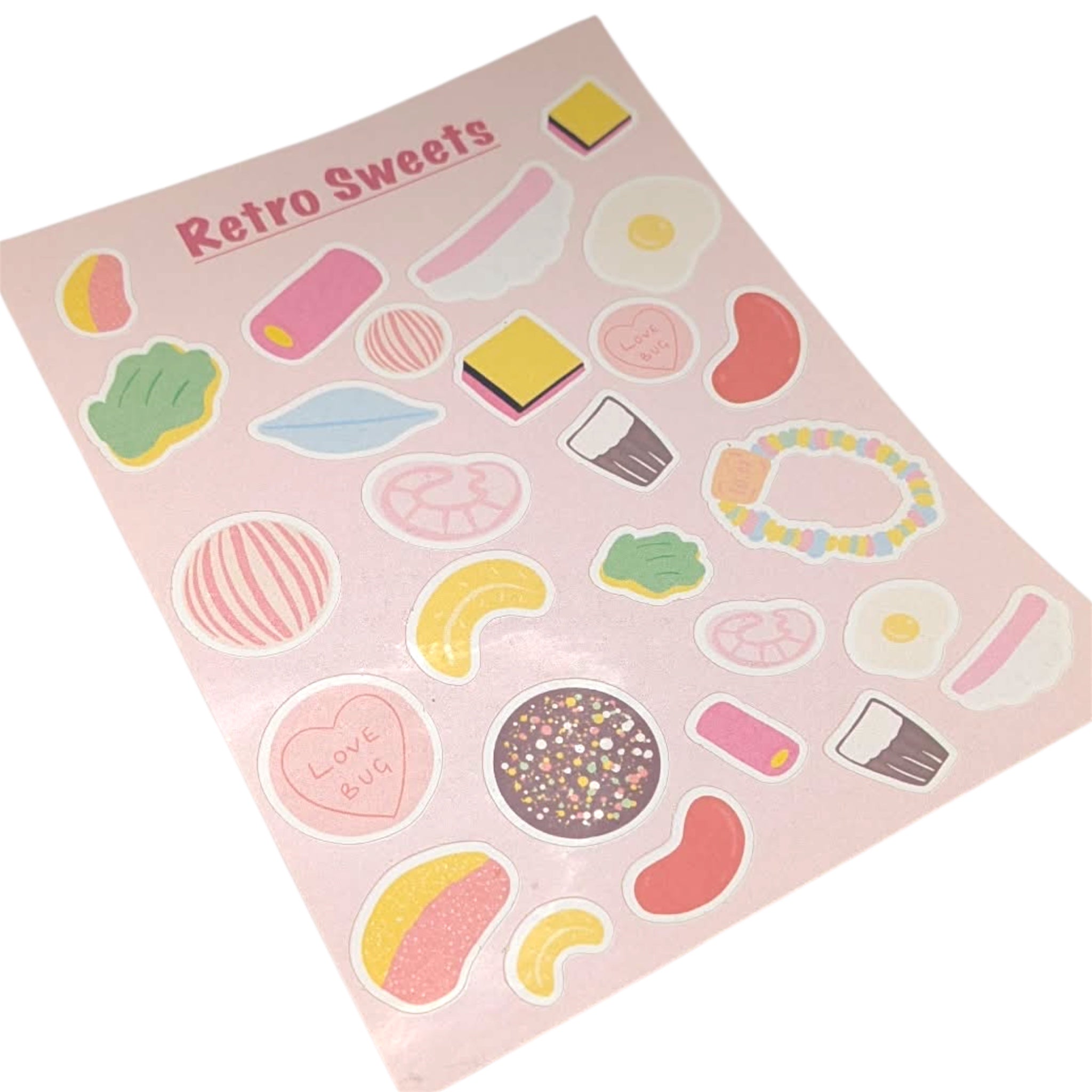 Retro Sweets Sticker Sheet