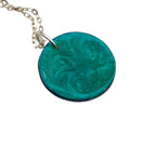 Purple Resin Dome Necklace