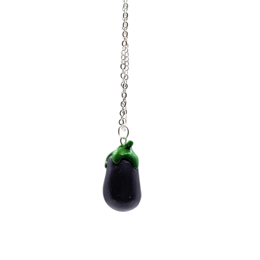 Aubergine Necklace | Polymer Clay Jewellery