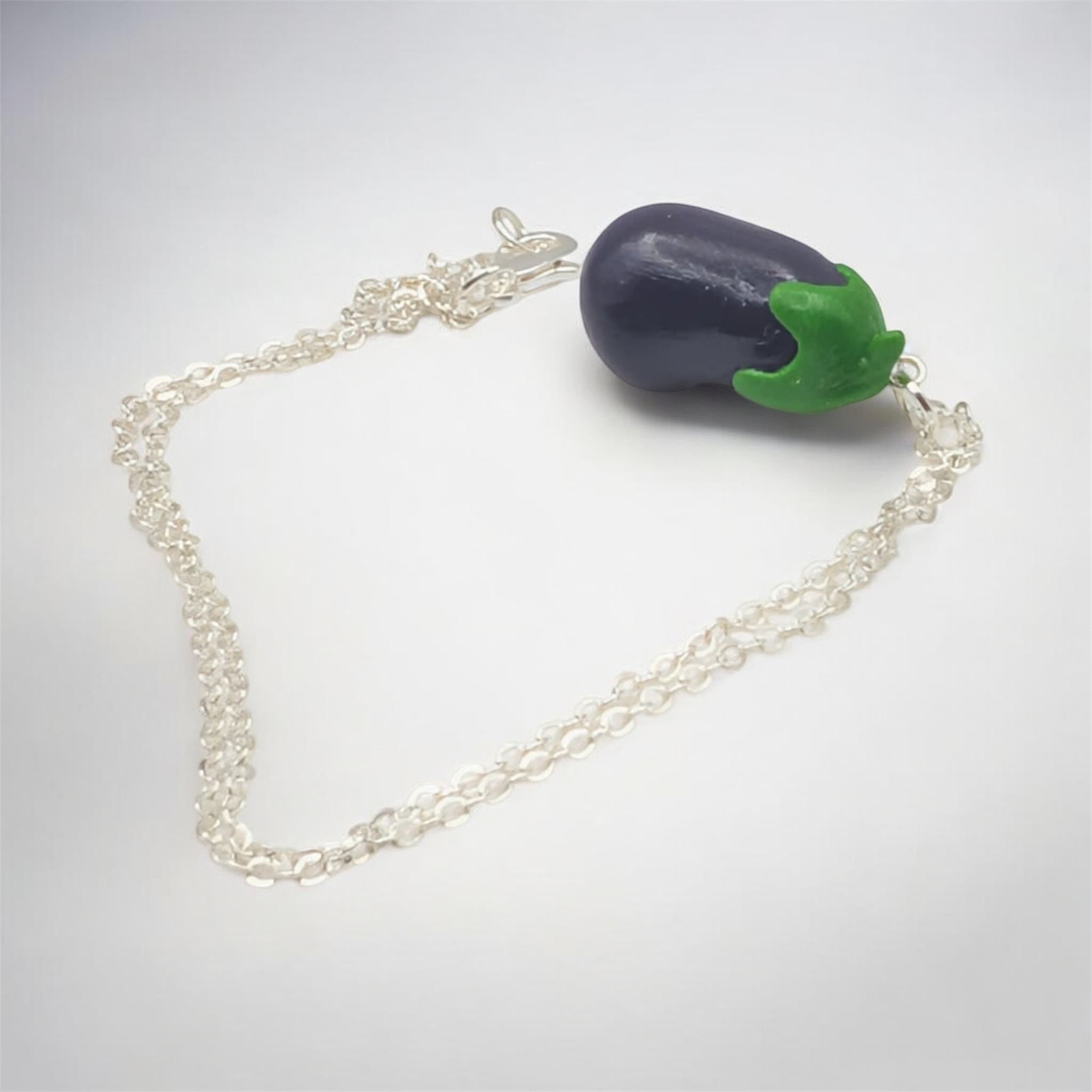 Aubergine Necklace | Polymer Clay Jewellery