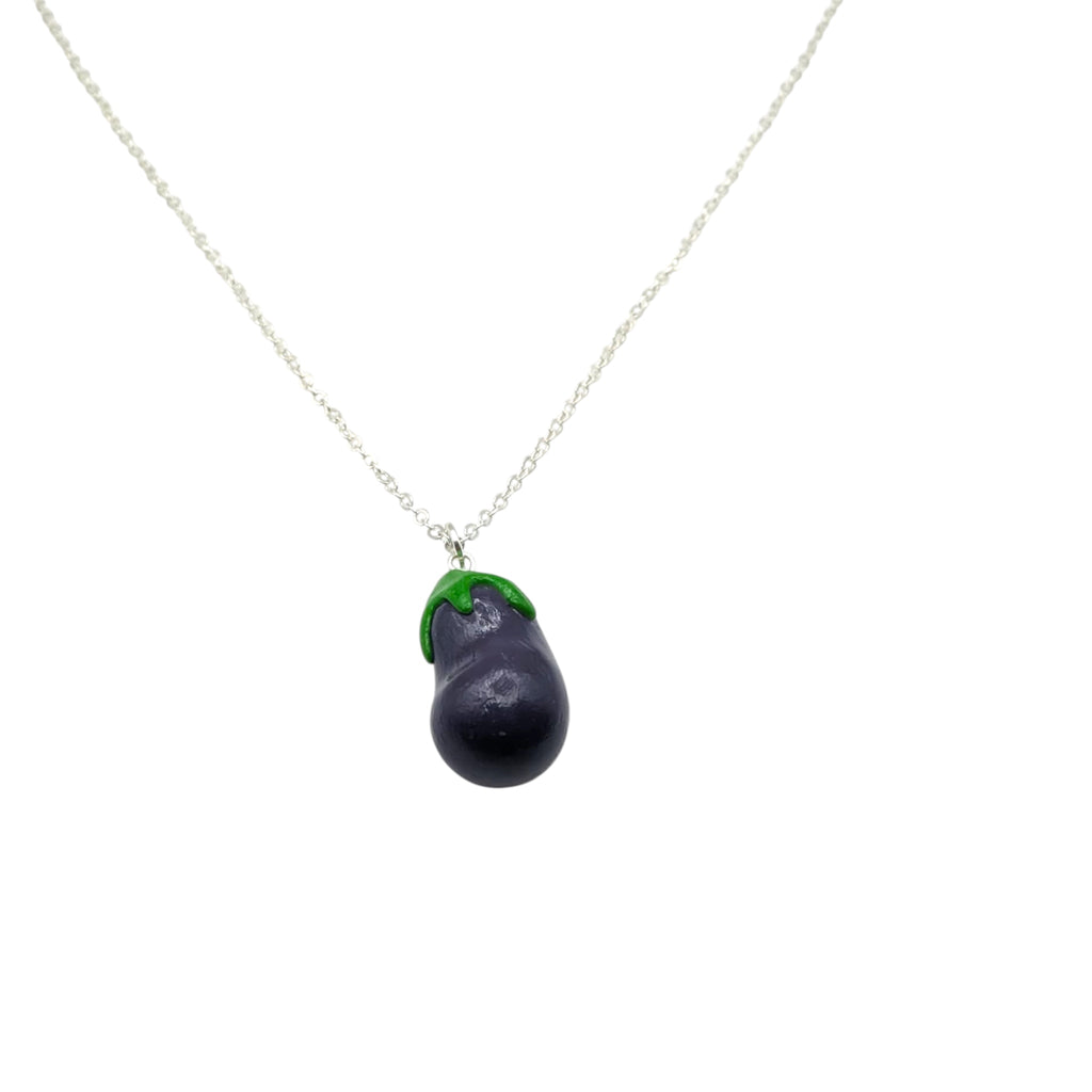 Aubergine Necklace | Polymer Clay Jewellery