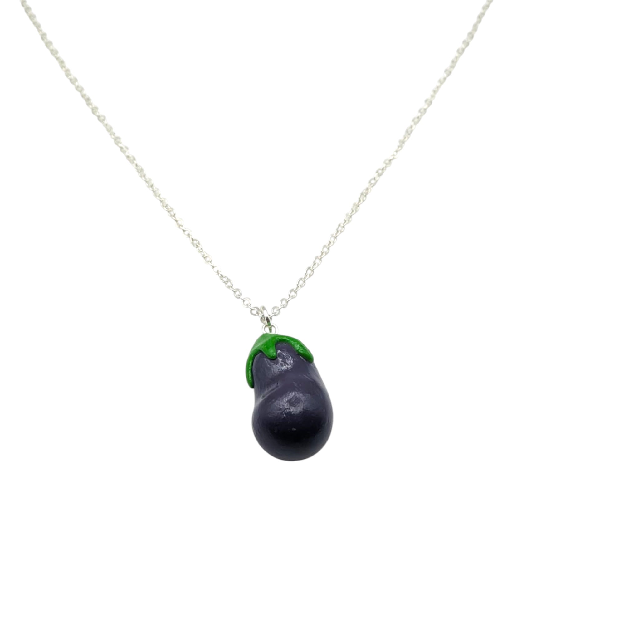 Aubergine Necklace | Polymer Clay Jewellery
