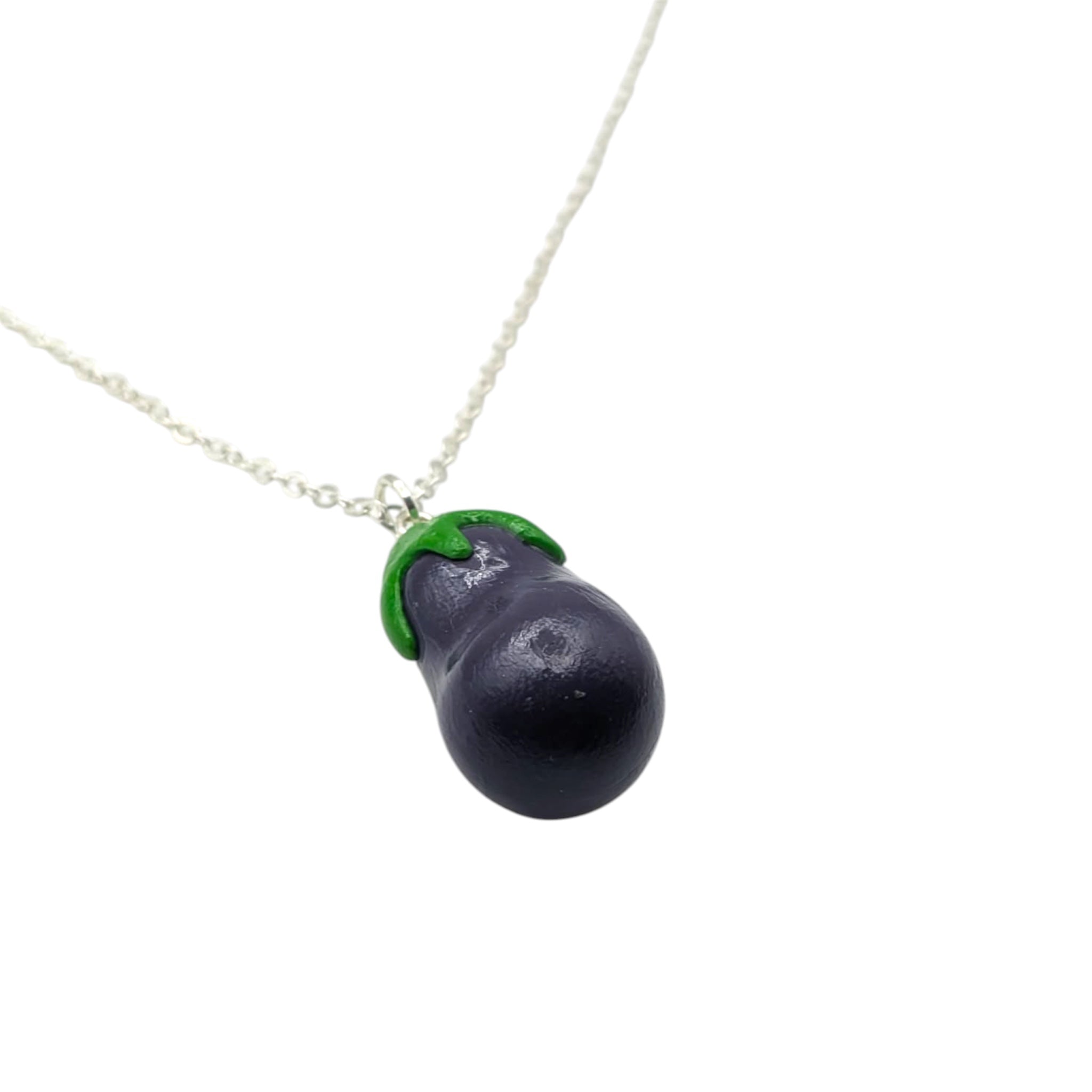 Aubergine Necklace | Polymer Clay Jewellery