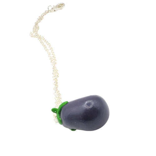 Aubergine Necklace | Polymer Clay Jewellery