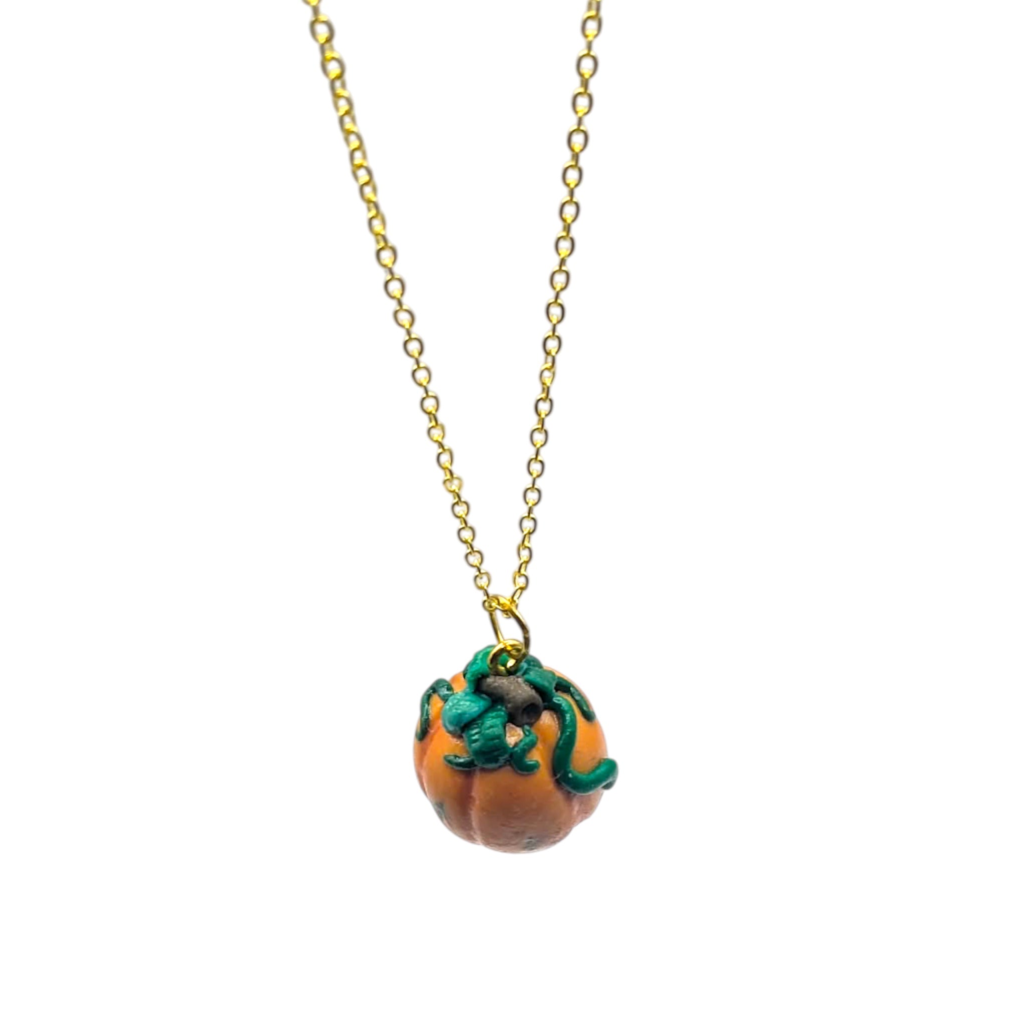 Pumpkin Necklace | Polymer Clay Jewellery