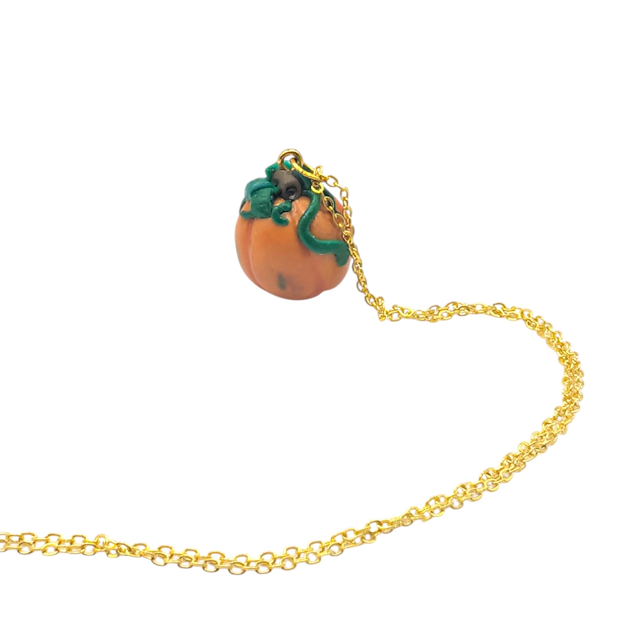 Pumpkin Necklace | Polymer Clay Jewellery