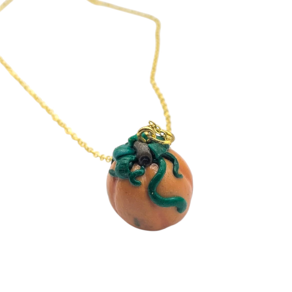 Pumpkin Necklace | Polymer Clay Jewellery