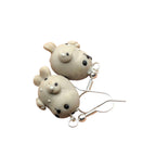 Chubby Seal Dangle Earrings | Handmade Polymer Clay Kawaii Jewellery