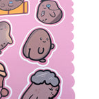 Kawaii Potato Sticker Sheet