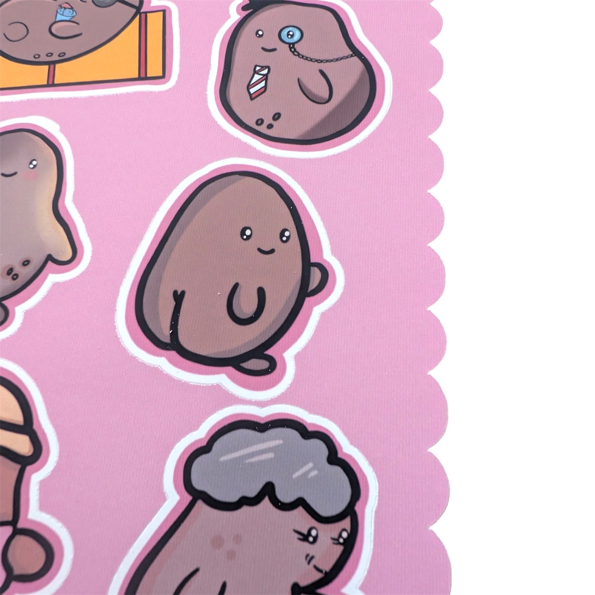 Kawaii Potato Sticker Sheet