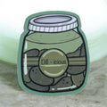 Pickle Jar Sticker, Kawaii Food Vinyl Sticker, Funny Gift For Pickle Lovers