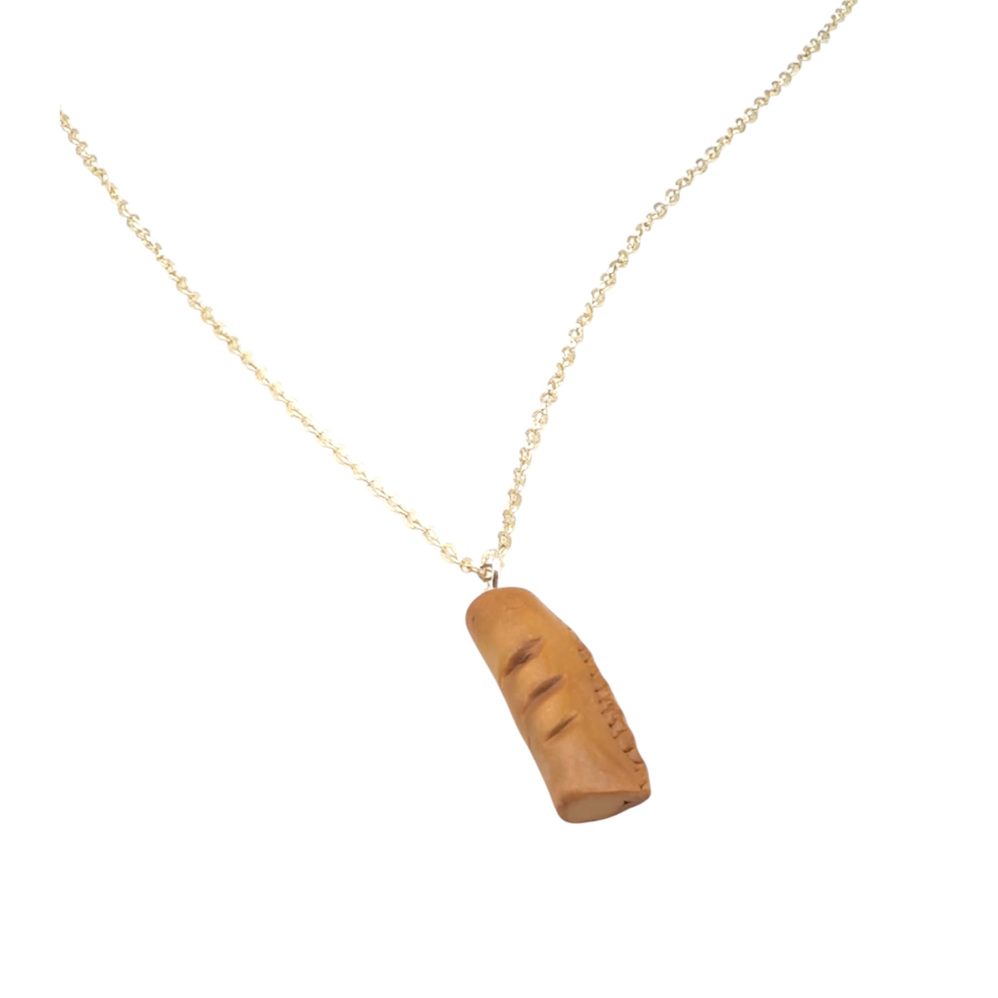 Sausage Roll & Cornish Pasty Necklace | Miniature Food Jewellery