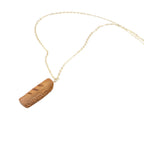 Sausage Roll & Cornish Pasty Necklace, Miniature Food Jewellery, Polymer Clay Pendant