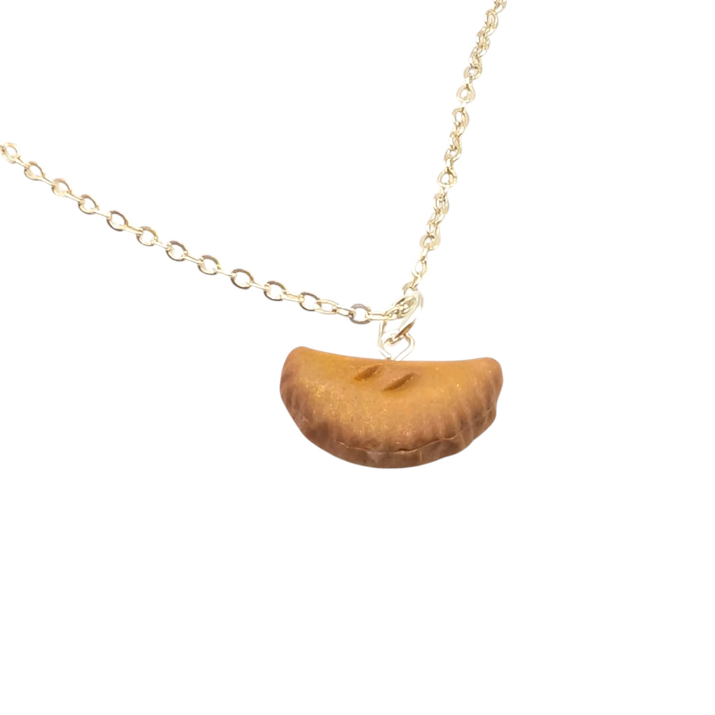 Sausage Roll & Cornish Pasty Necklace, Miniature Food Jewellery, Polymer Clay Pendant