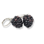 Blackberry Earrings, Cottagecore Fruit Jewellery, Polymer Clay Dangle Earrings, Nature Gift For Her