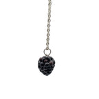 Blackberry Necklace, Cottagecore Fruit Jewellery, Polymer Clay Pendant, Nature Gift For Her
