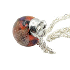 Mixed Flower Resin Sphere Necklace, Real Dried Flower Jewellery, Unique Gift For Her, Gift For Mum