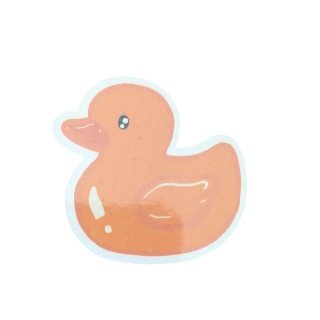 Vinyl Laminated Rubber Duck Sticker, Cute Duck Sticker, Waterproof Sticker, Laptop Sticker, Gift For Her