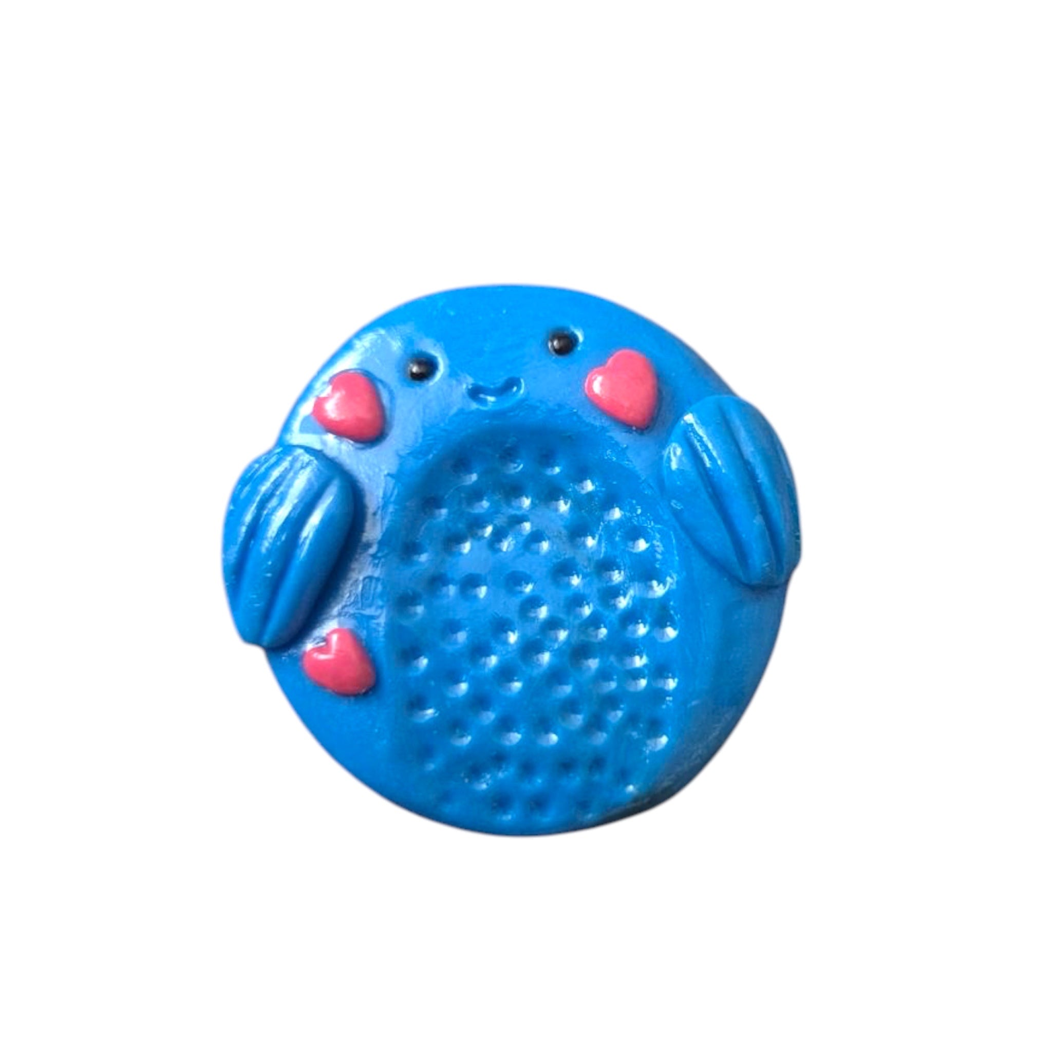 Blue Whale Thumb Buddy, Pocket-Sized Pal, Handmade Fidget Stone