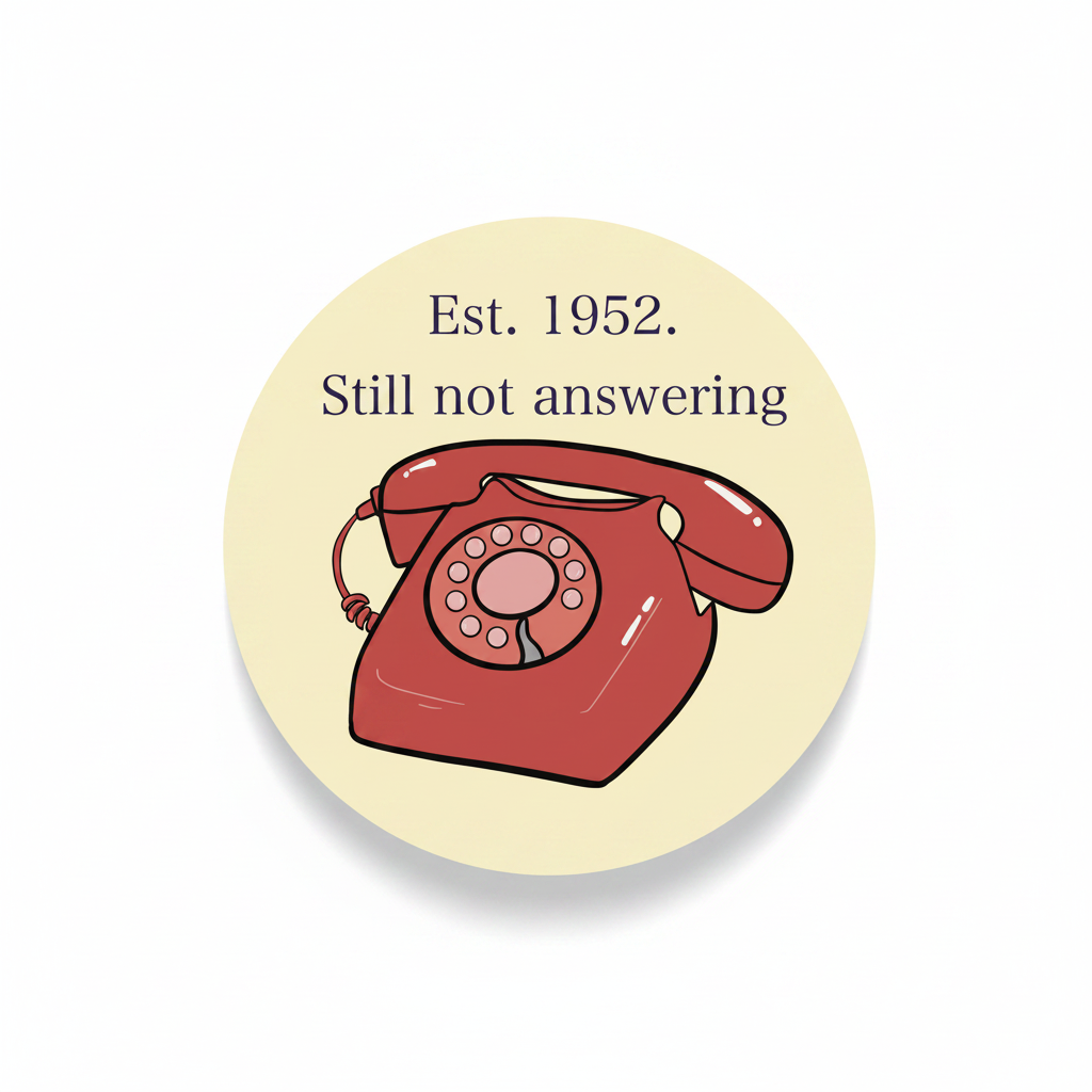 Circular sticker no border