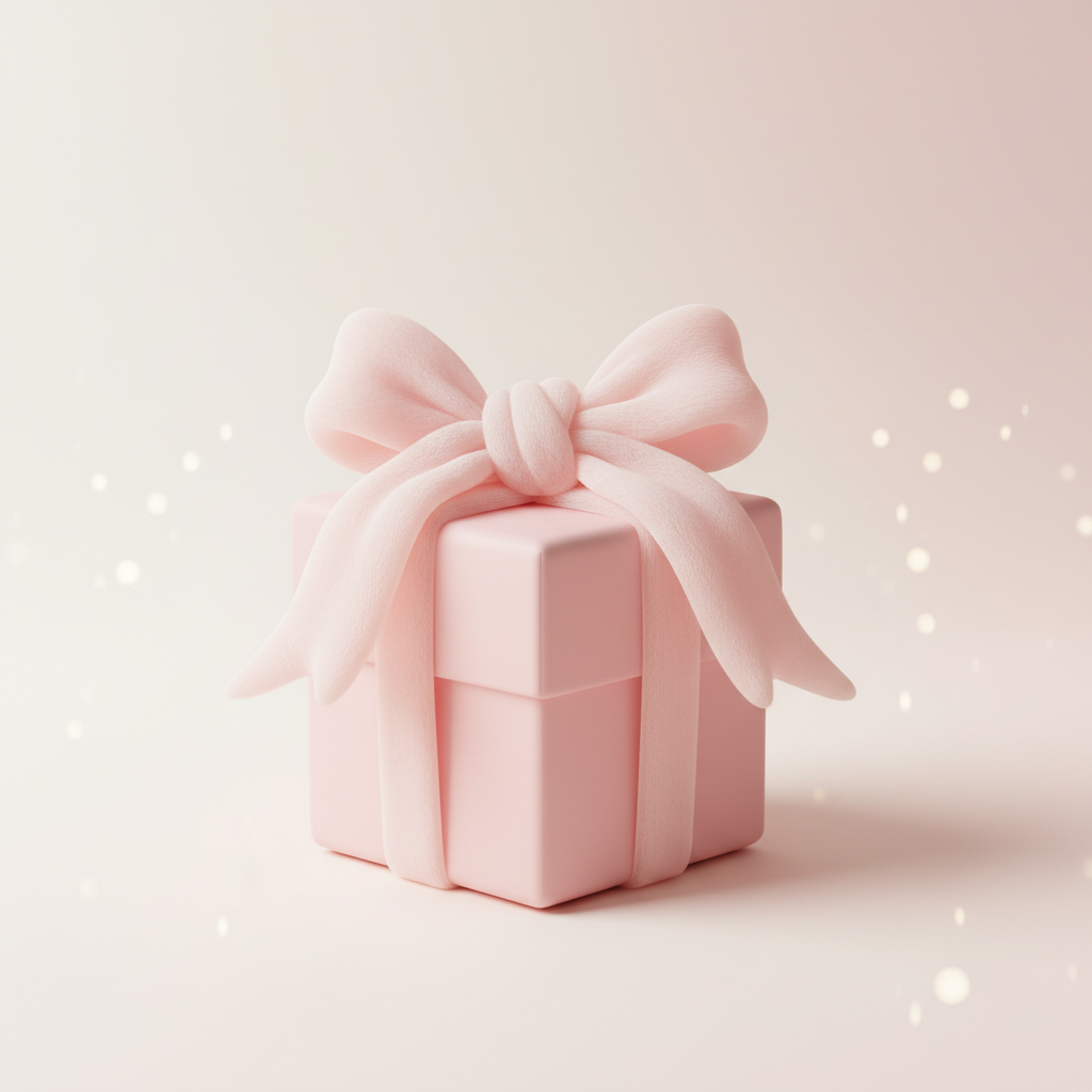 Cute pastel gift box