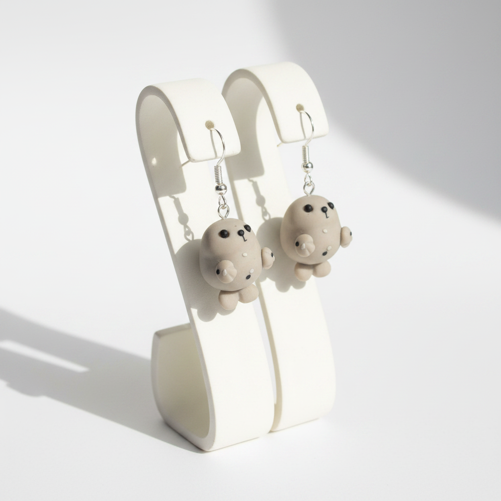 Earring stand shot